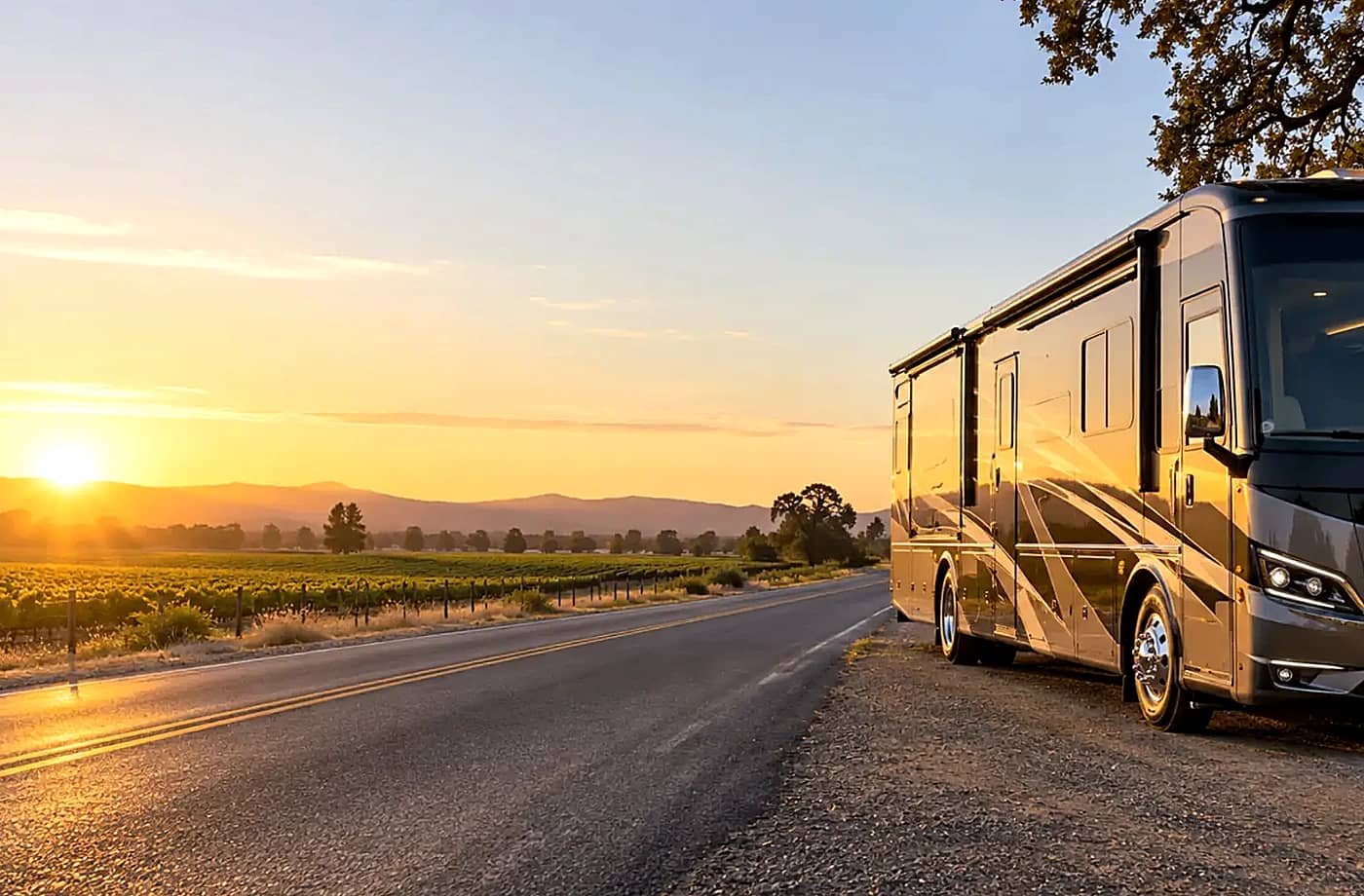 Motorhome and towable RV scene supporting Teardrop Trailers for Sale in Davis, CA FAQ
