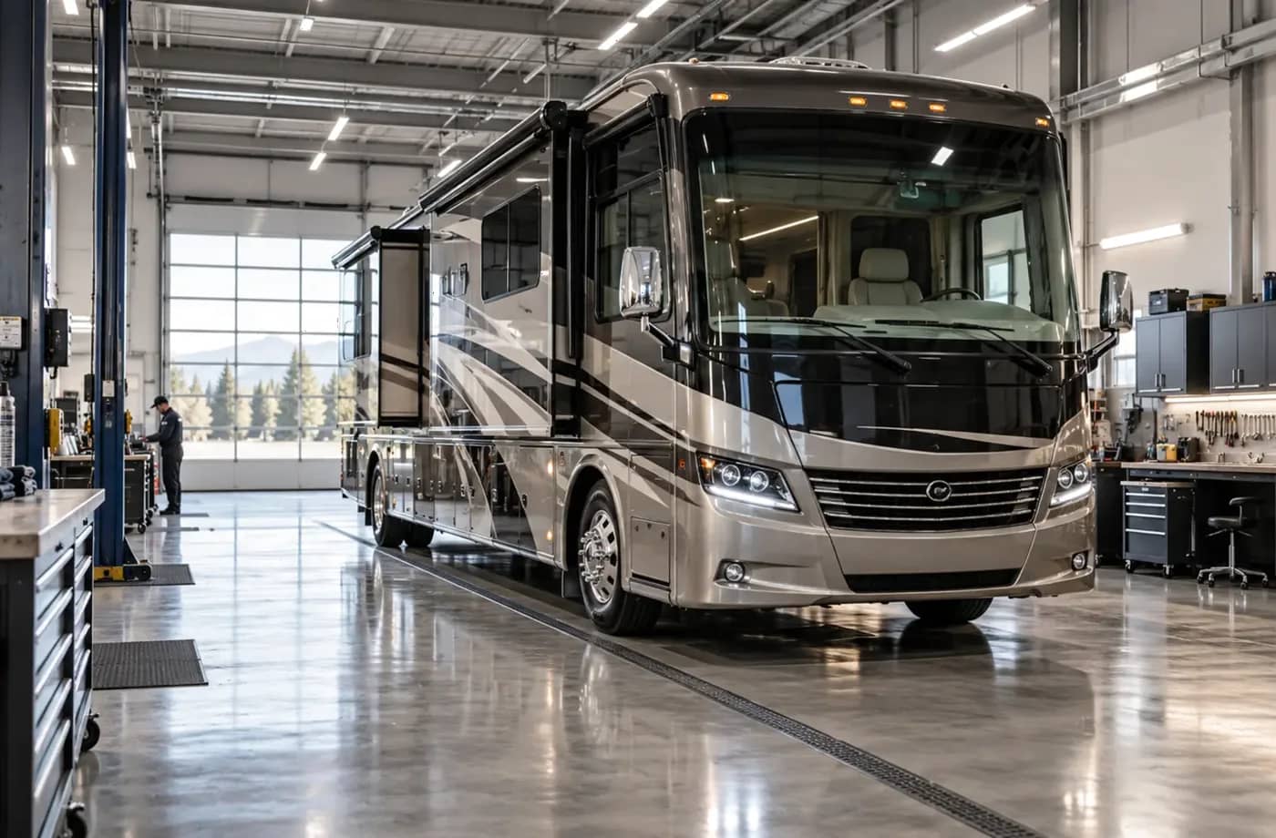 RV service and maintenance scene supporting RV Appliance Repair in Davis, CA