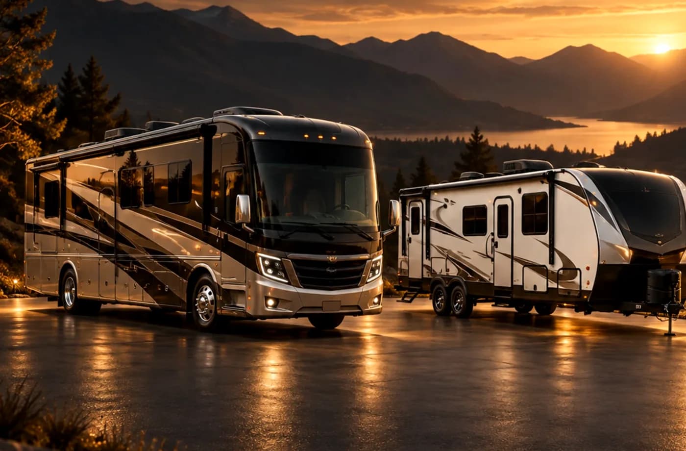 RV travel scene in Northern California supporting RV Sales, Rentals & Service near Wilton, CA