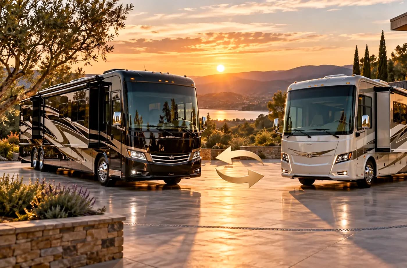 RV purchase, financing or trade planning scene supporting RV Trade-In near Winters, CA