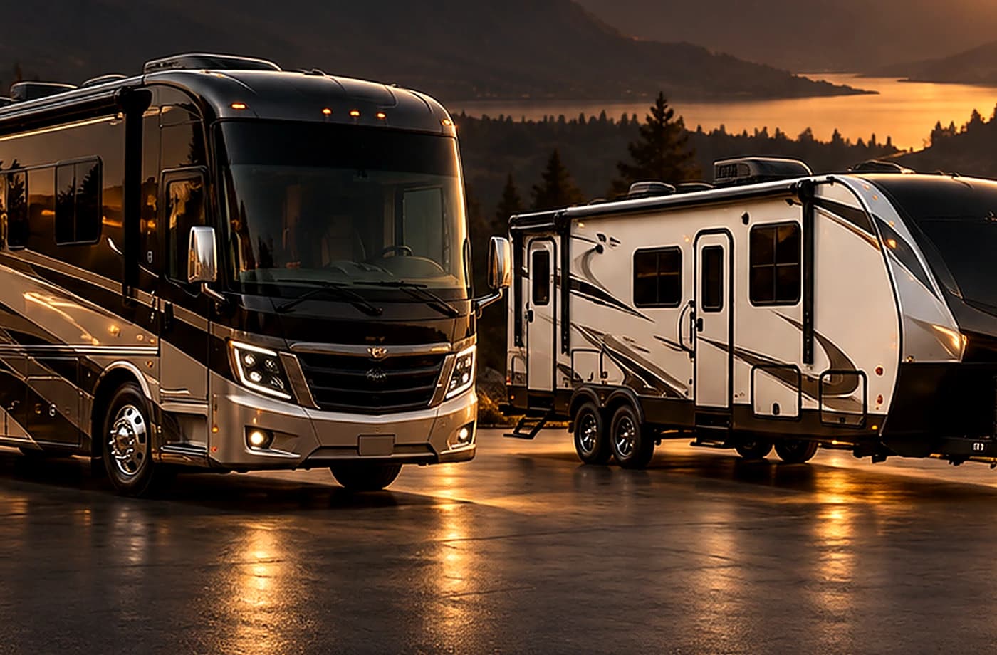 RV rental and road-trip scene supporting RV Rentals near Wilton, CA