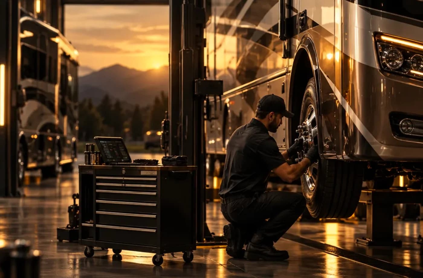 RV service and maintenance scene supporting RV Service & Repair near Granite Bay, CA