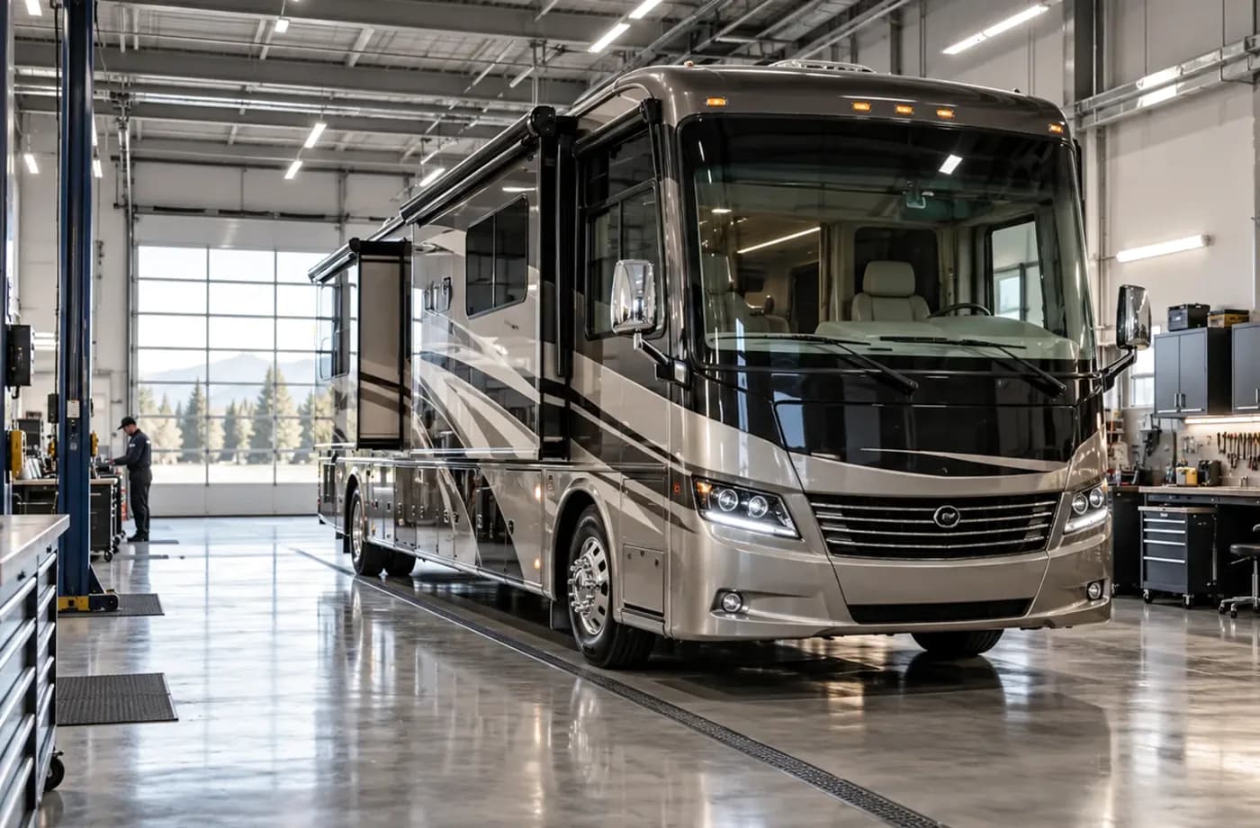 RV service and maintenance scene supporting RV Service & Repair near North Highlands, CA